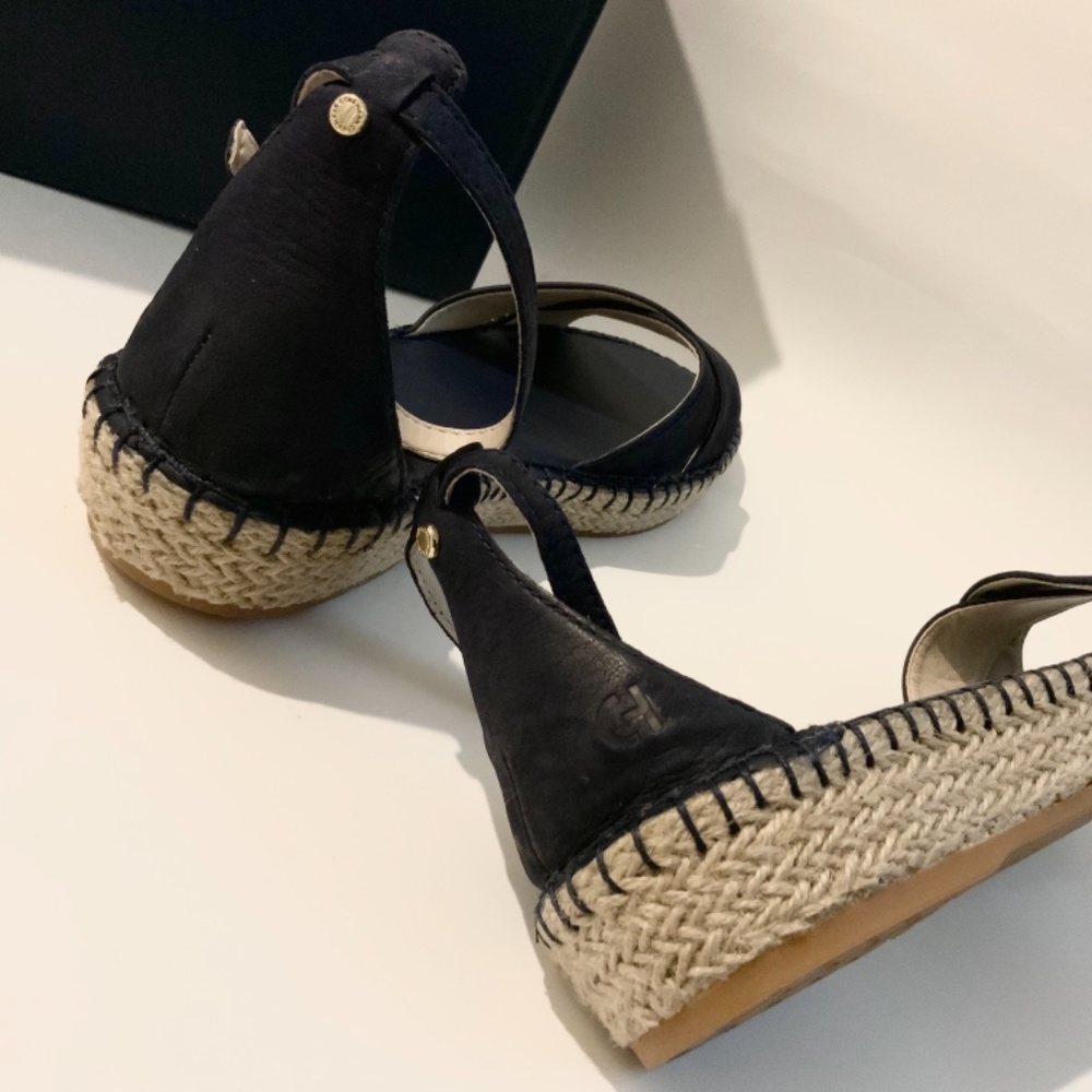 COLE HAAN CLOUDFEEL ESPADRILLE MARINE BLUE SANDALS - Picture 10 of 10